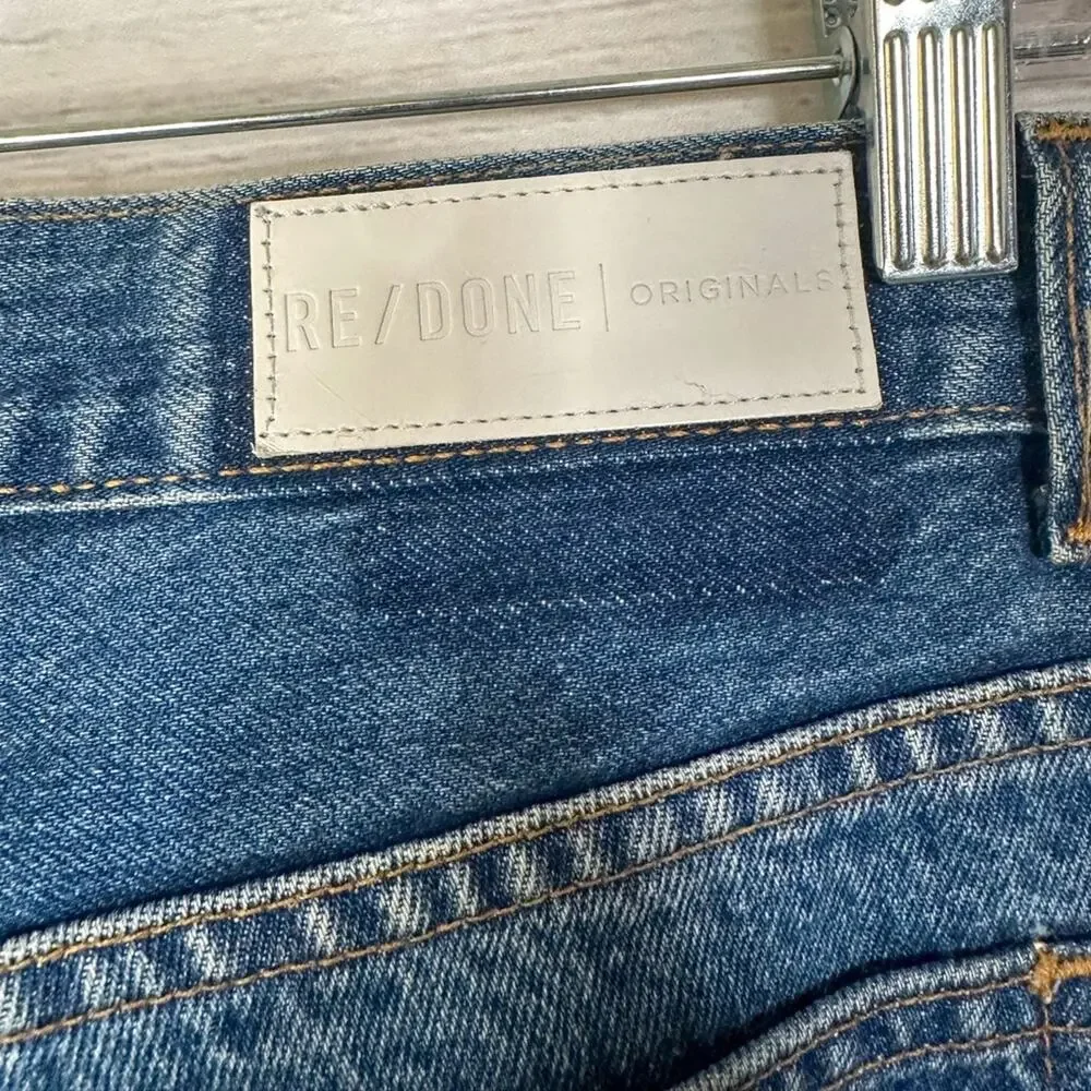 Re/Done Jeans Academy Fit High Rise Straight Leg, EUC, Size 26, MSRP $395